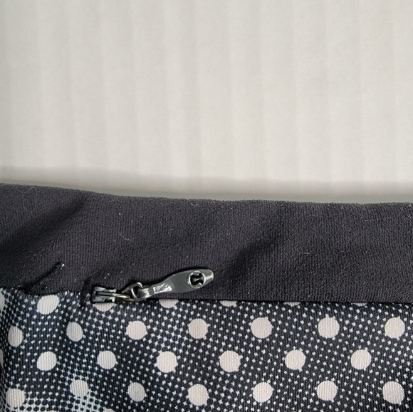 Lululemon Leggings Sz 4 Dide Pockets Full Length Polka Dots Waist - Picture 5 of 12